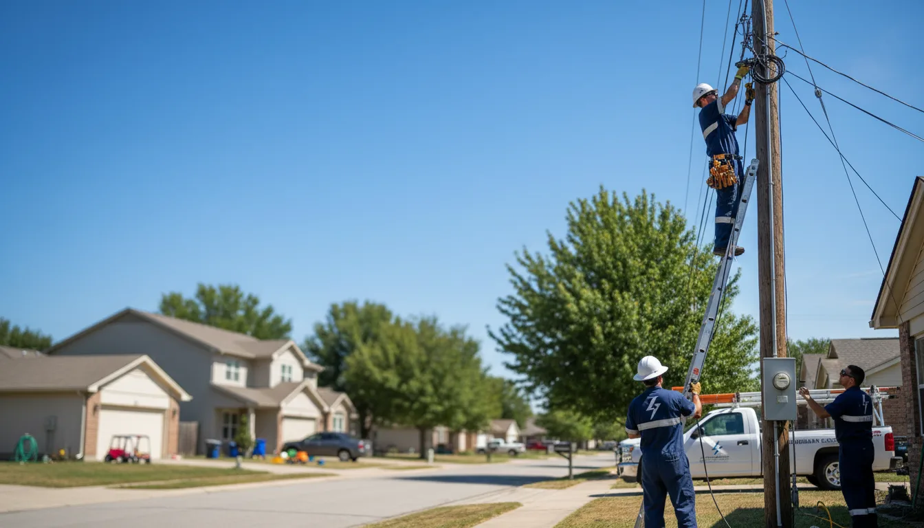 Residential electrician providing installation services in Shady Dale, GA